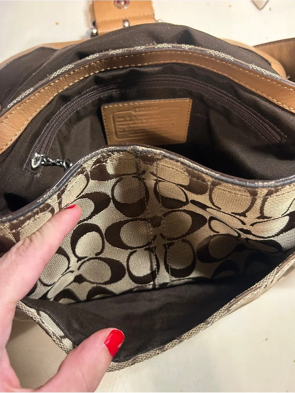 COACH Vintage Soho Signature Flap Shoulder Bag VTG Y2K (F15668)